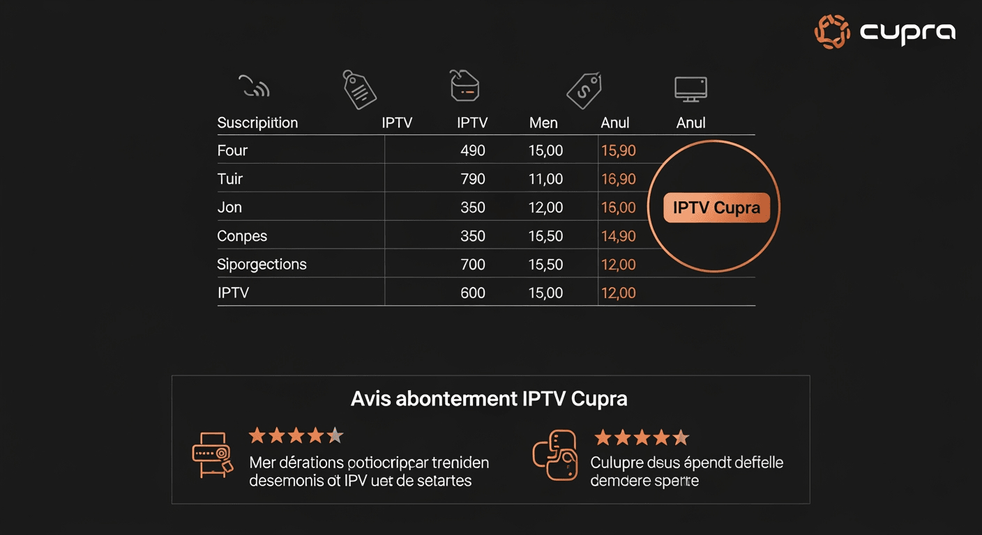 Comparaison des prix des abonnements IPTV