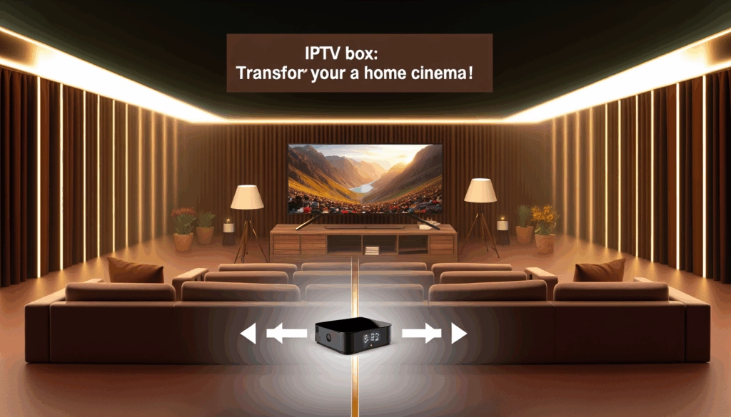 Boîtier IPTV : Transformez votre TV en cinéma à domicile!